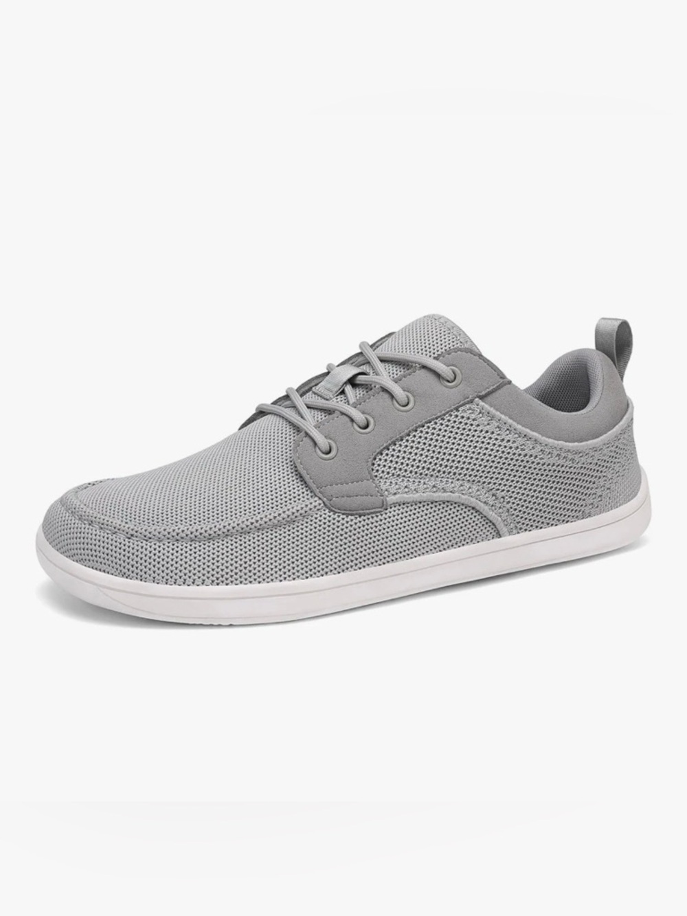 Men's Wide Toe Grey Mesh Non Slip Sneakers Size 8